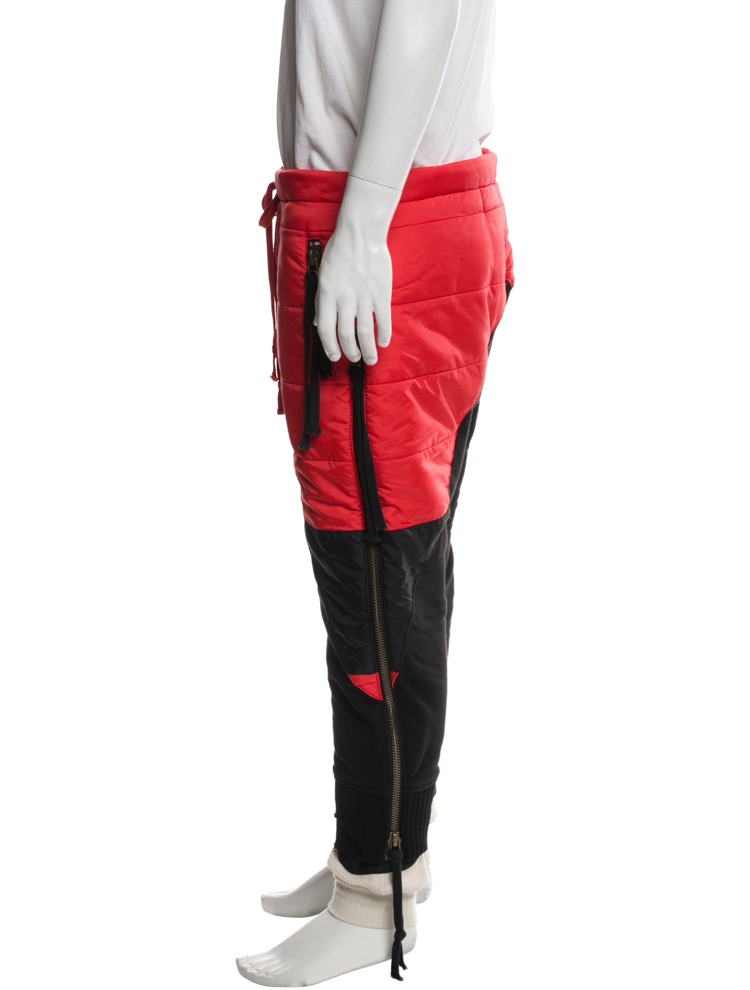 Greg Lauren Colorblock Pattern Sweatpants