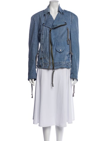 Pre-owned Greg Lauren Denim Jacket In Blue