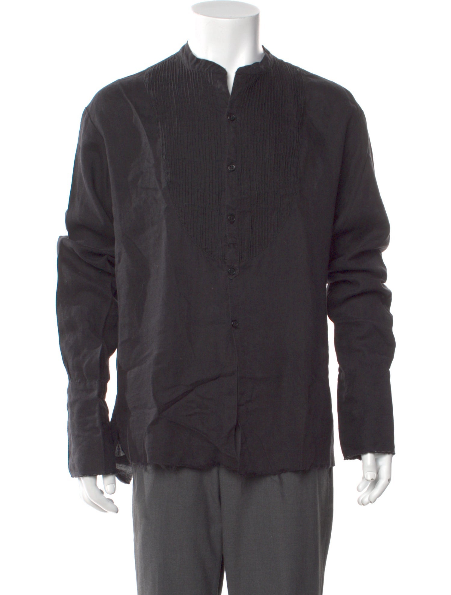 Greg Lauren Linen Long Sleeve Shirt