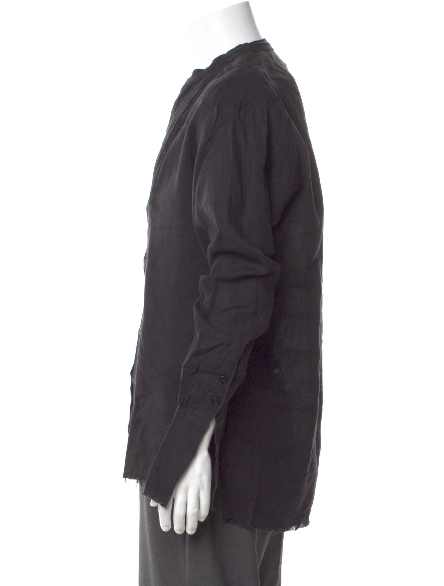 Greg Lauren Linen Long Sleeve Shirt