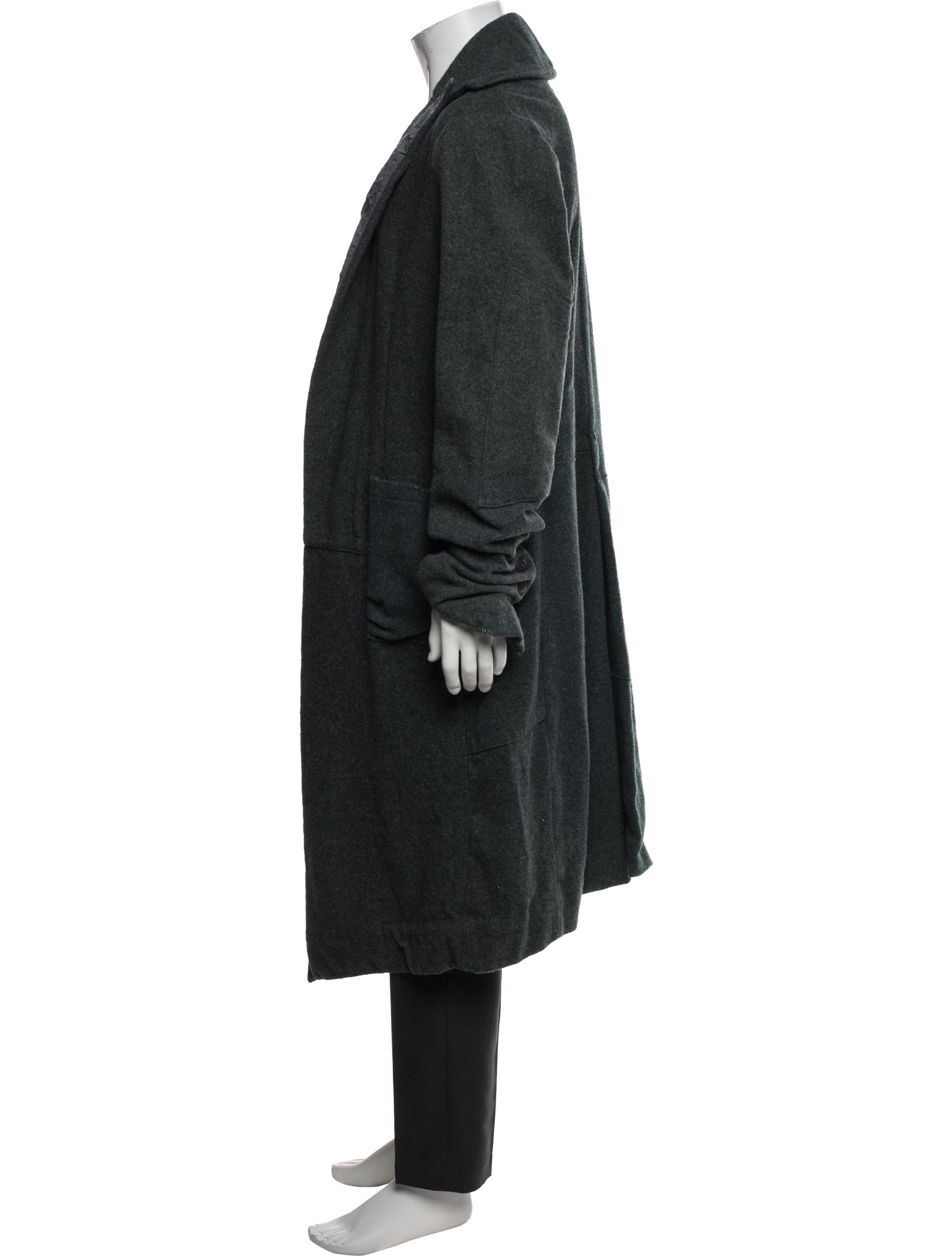 Greg Lauren Wool Open Front Cardigan