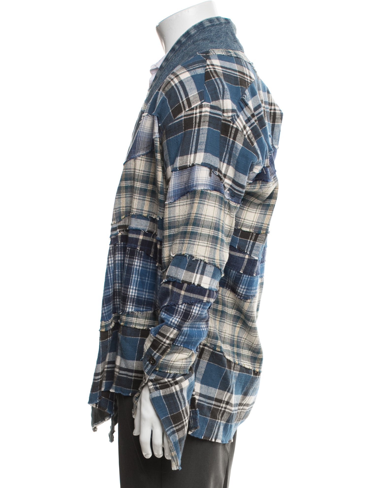 Greg Lauren Plaid Print Jacket