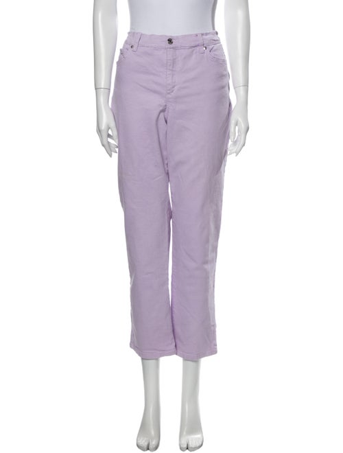 Gloria Vanderbilt Mid-Rise Straight Leg Jeans Purp