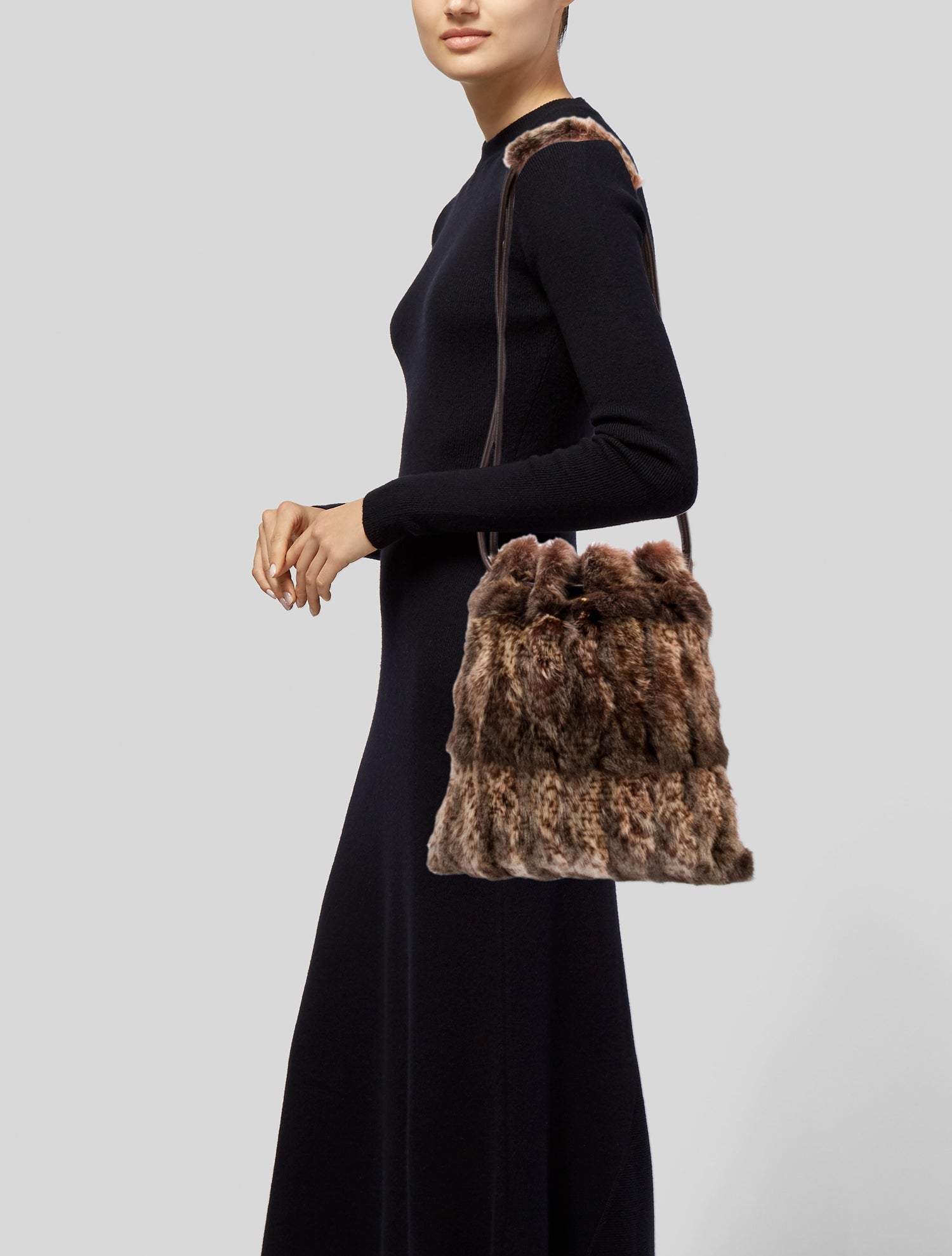 Giuliana Teso Fur Bucket Bag