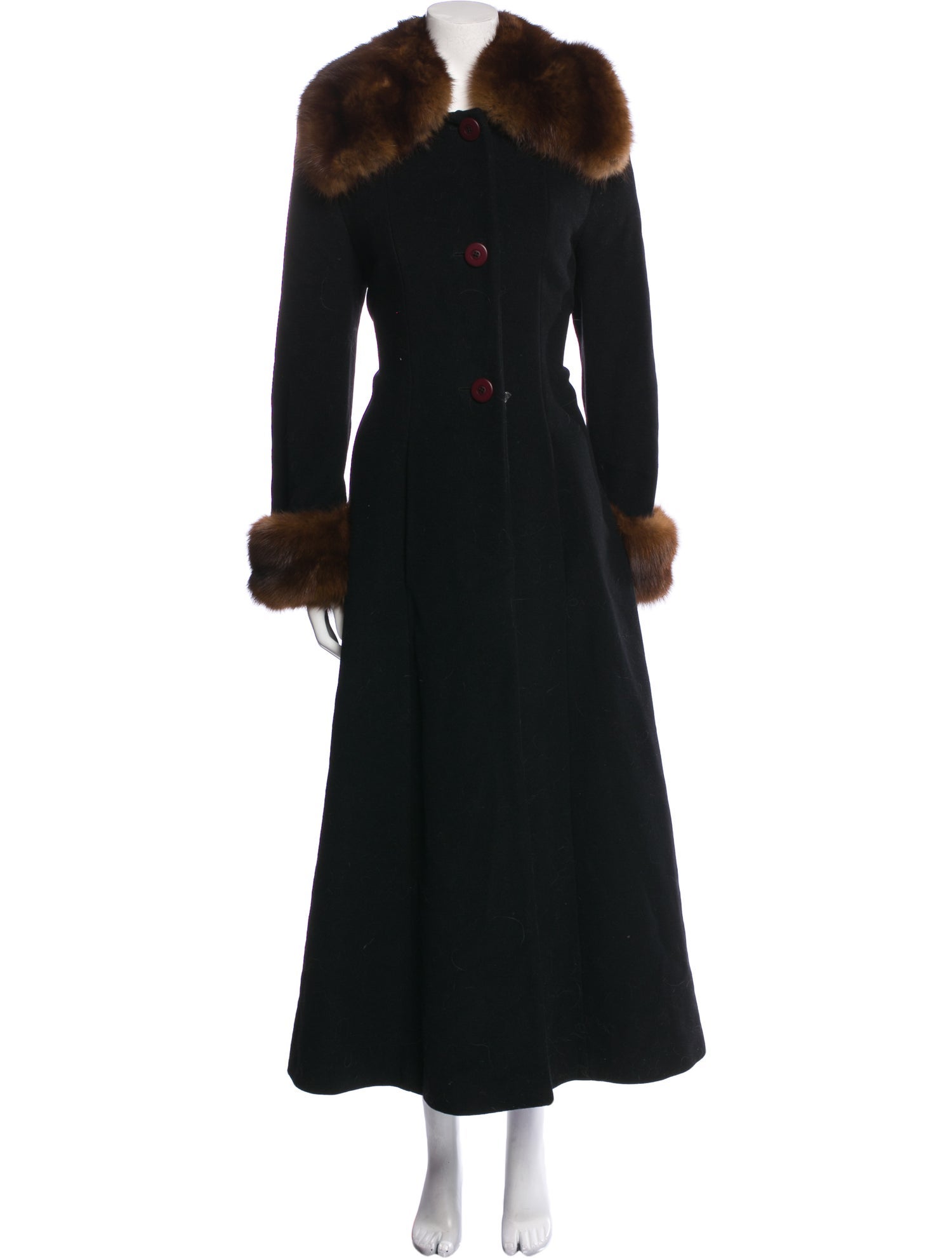 Max Mara Maxi Coat - Green - Large