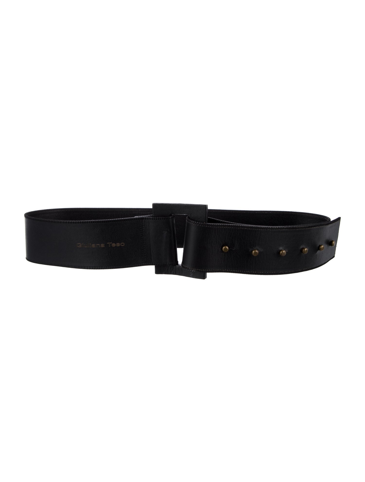Giuliana Teso Wide Leather Waist Belt