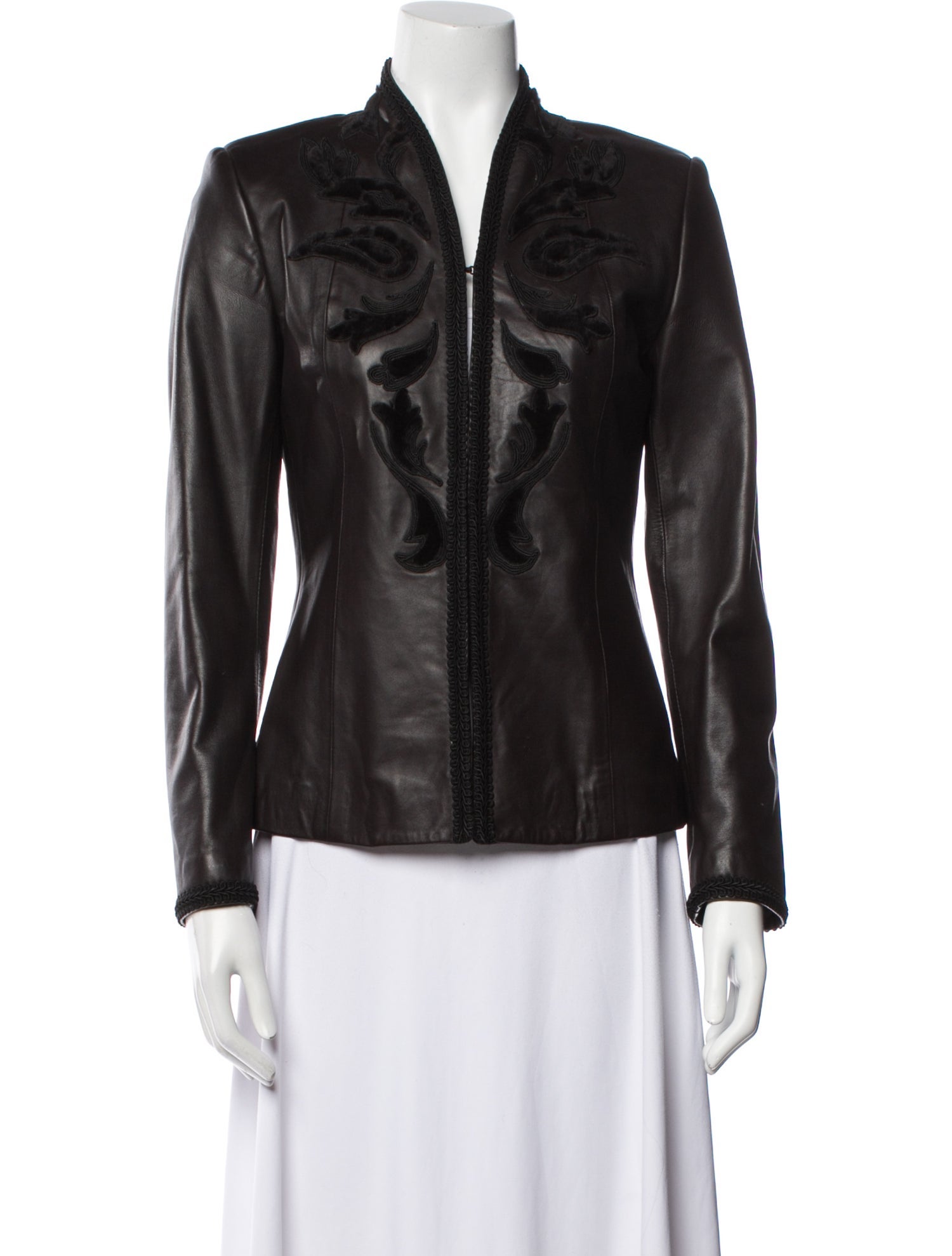 Giuliana Teso Leather Evening Jacket