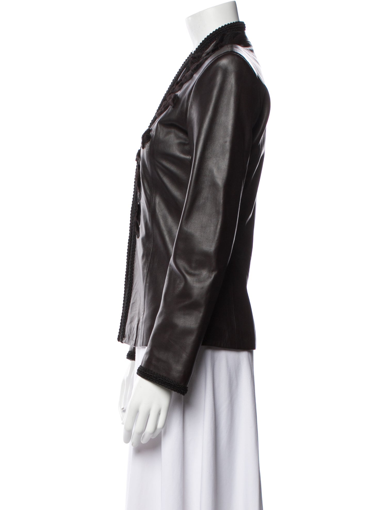 Giuliana Teso Leather Evening Jacket