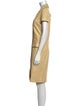 Giuliana Teso Leather Knee-Length Dress