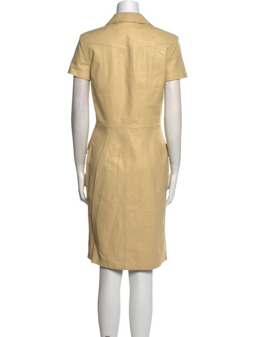 Giuliana Teso Leather Knee-Length Dress