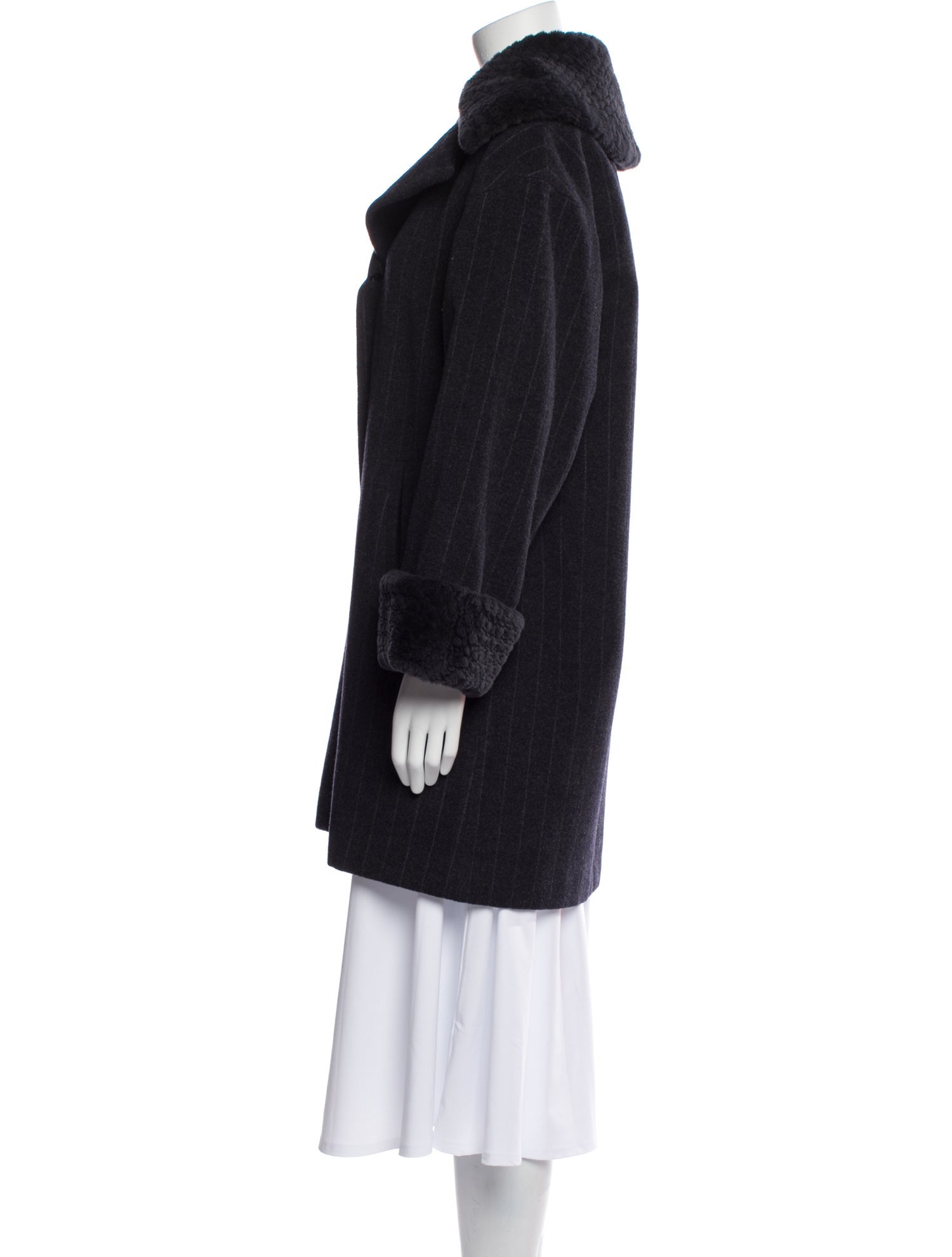 Giuliana Teso Virgin Wool Faux Fur Coat