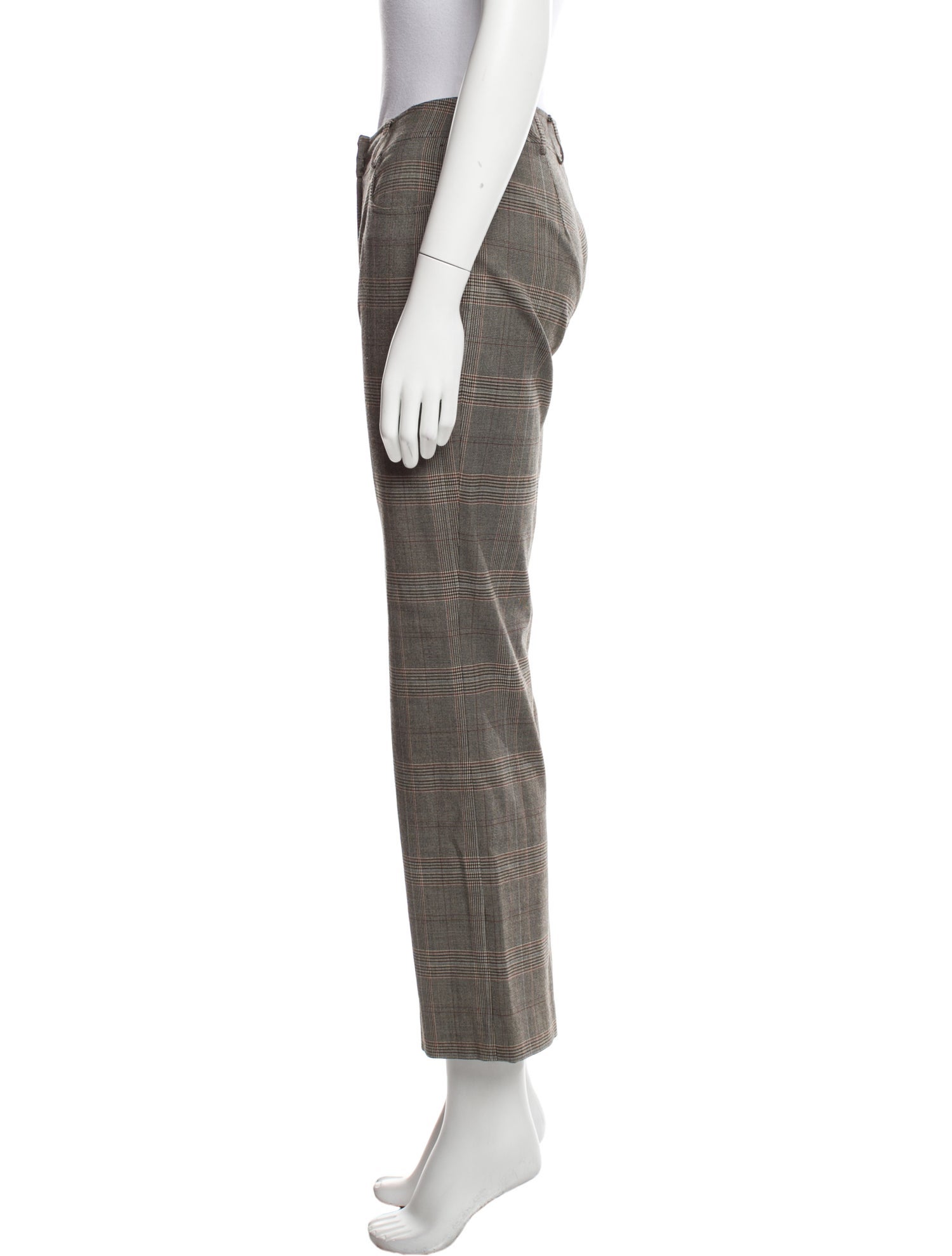 Giuliana Teso Plaid Print Wide Leg Pants