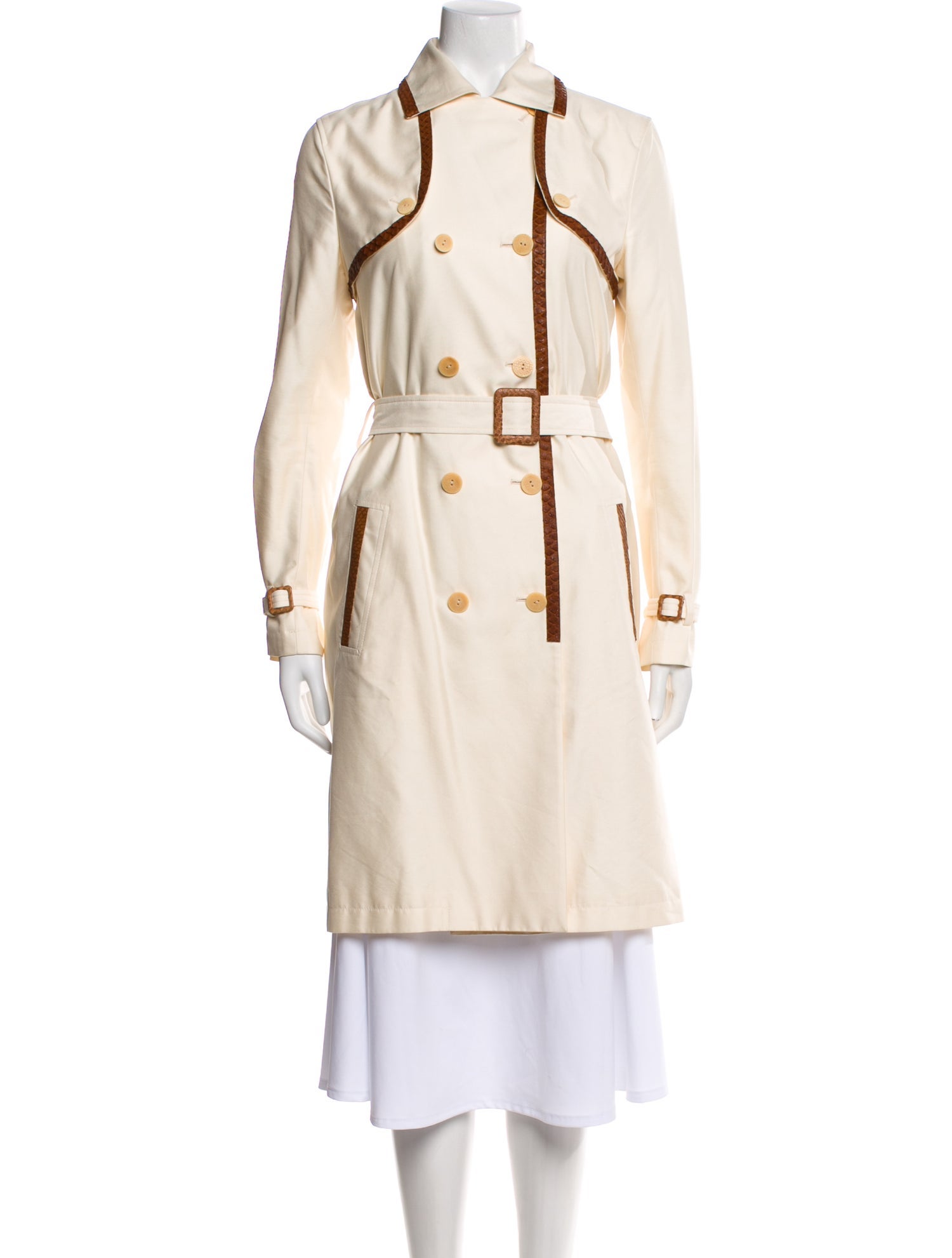 Giuliana Teso Printed Trench Coat