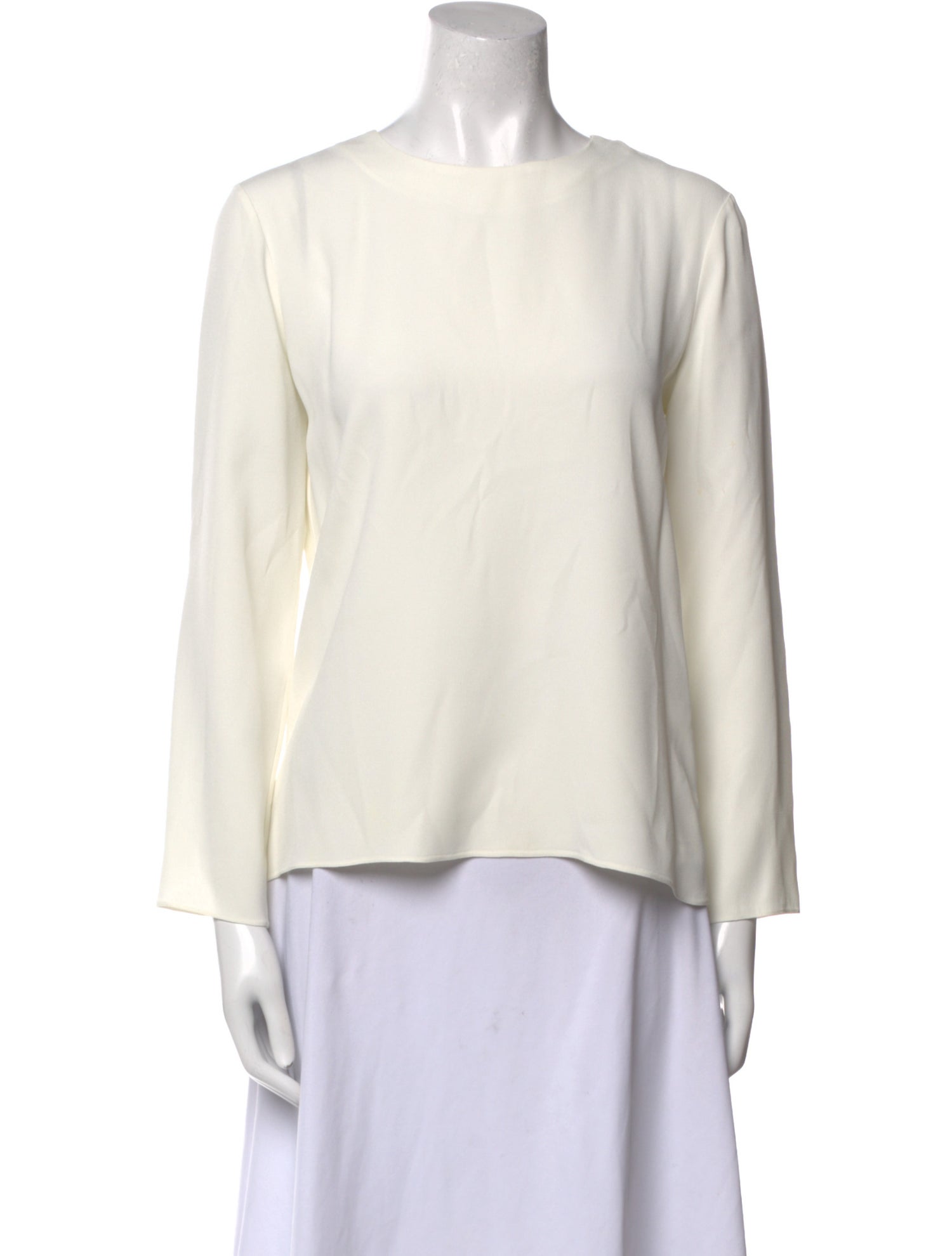 Giulietta Bateau Neckline Long Sleeve Blouse