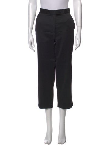 Pre-owned Giulietta Wool Straight Leg Pants In Black