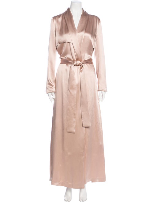 Galvan Silk Trench Coat Pink