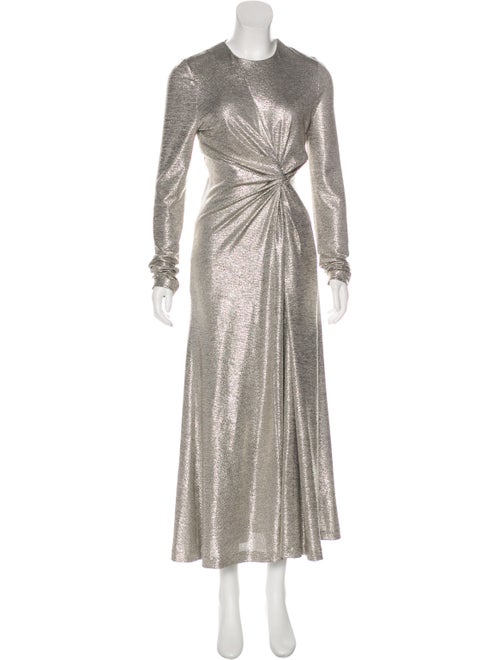 Galvan Metallic Maxi Dress Metallic