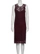 Galvan Lace Pattern Midi Length Dress