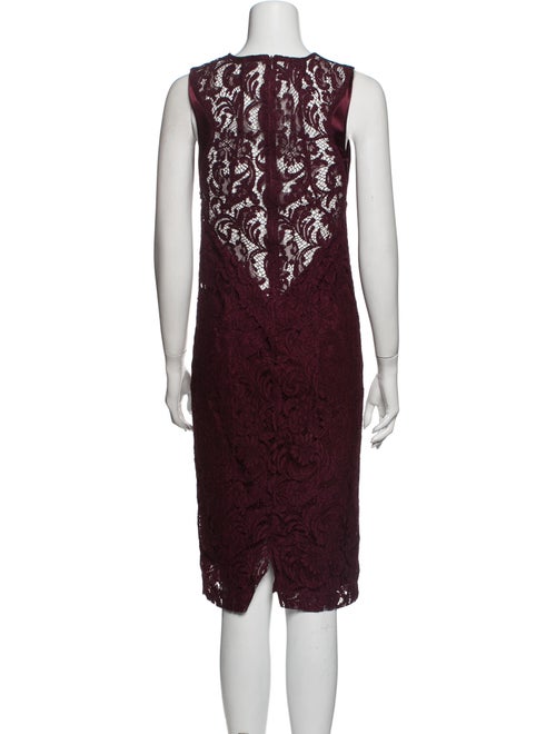 Galvan Lace Pattern Midi Length Dress