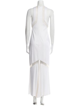 Galvan Square Neckline Long Dress