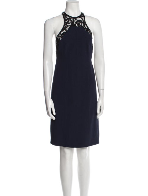 Galvan Halterneck Knee-Length Dress