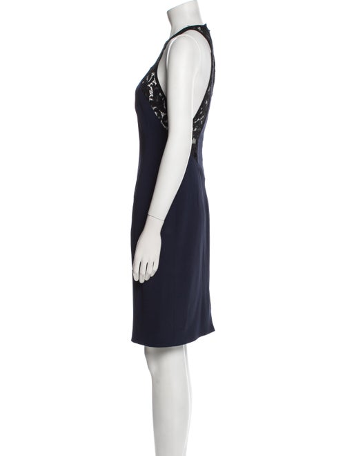 Galvan Halterneck Knee-Length Dress