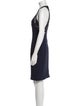 Galvan Halterneck Knee-Length Dress