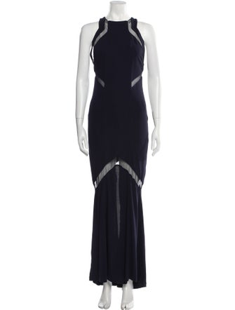 Galvan Halterneck Long Dress