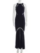 Galvan Halterneck Long Dress
