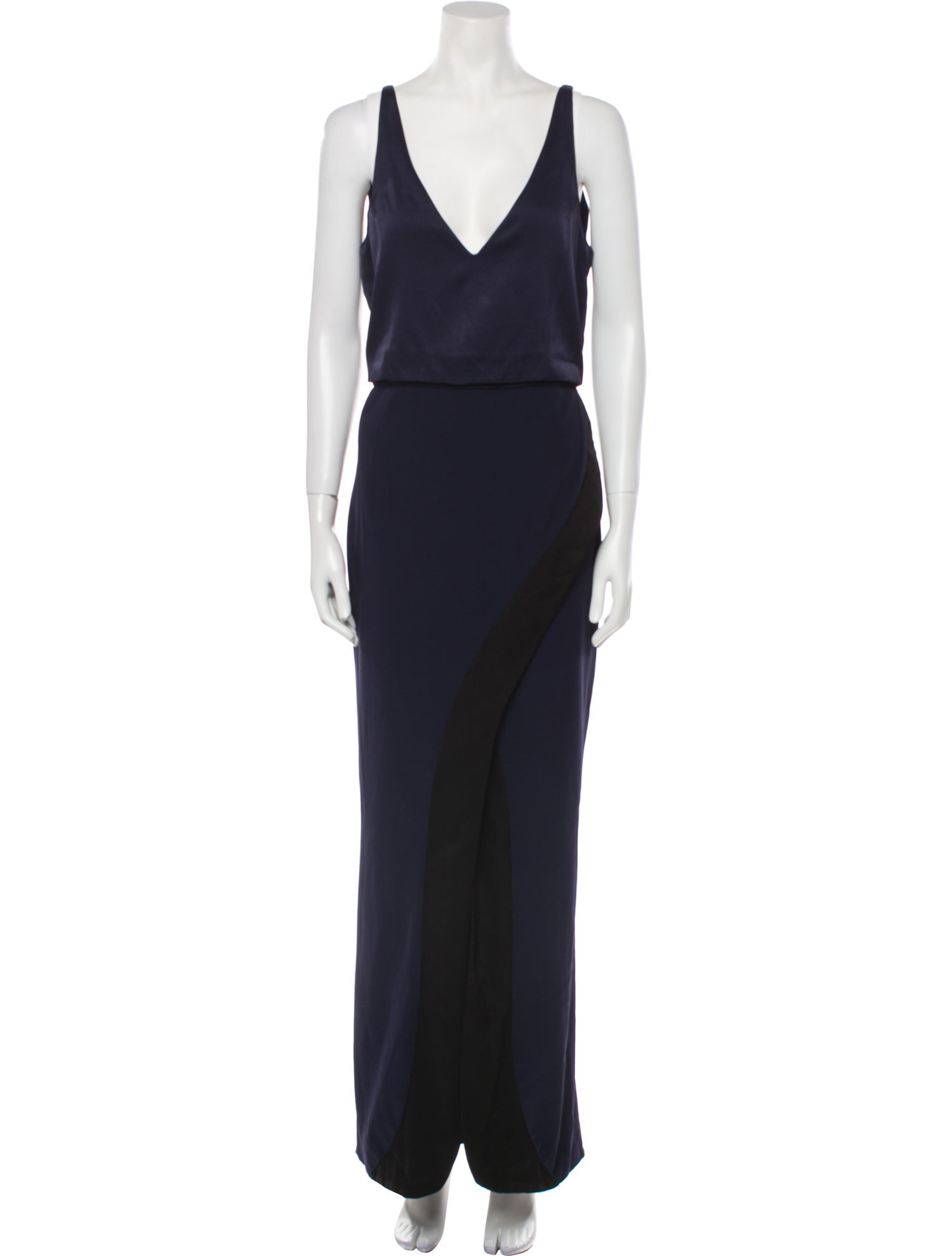 Galvan V-Neck Long Dress