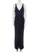 Galvan V-Neck Long Dress