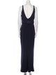 Galvan V-Neck Long Dress