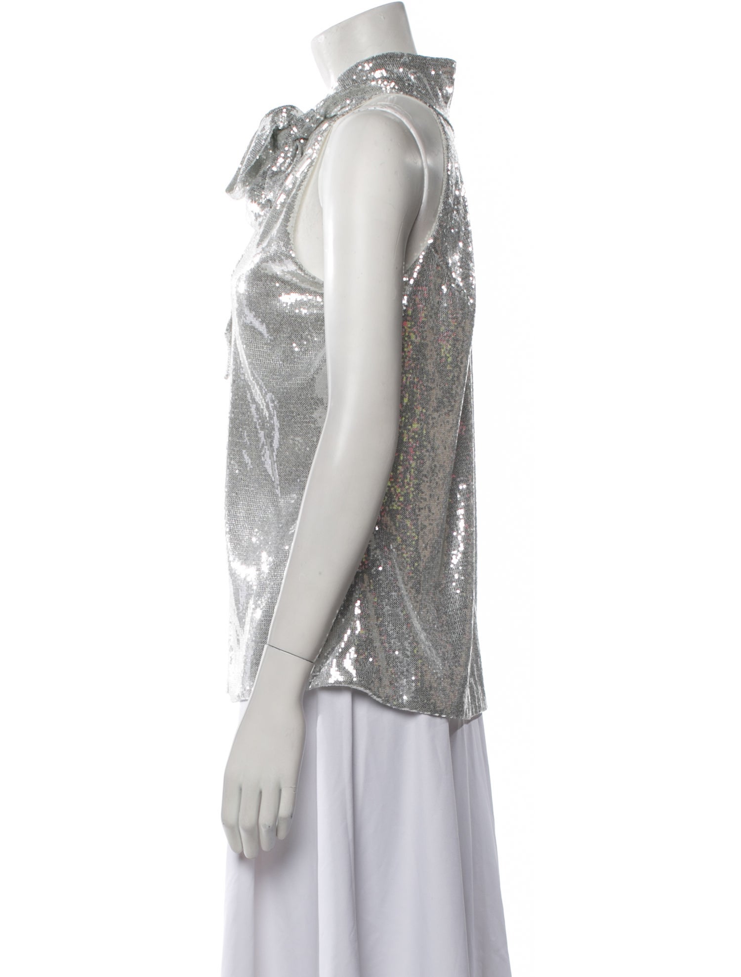 Galvan Halterneck Sleeveless Blouse