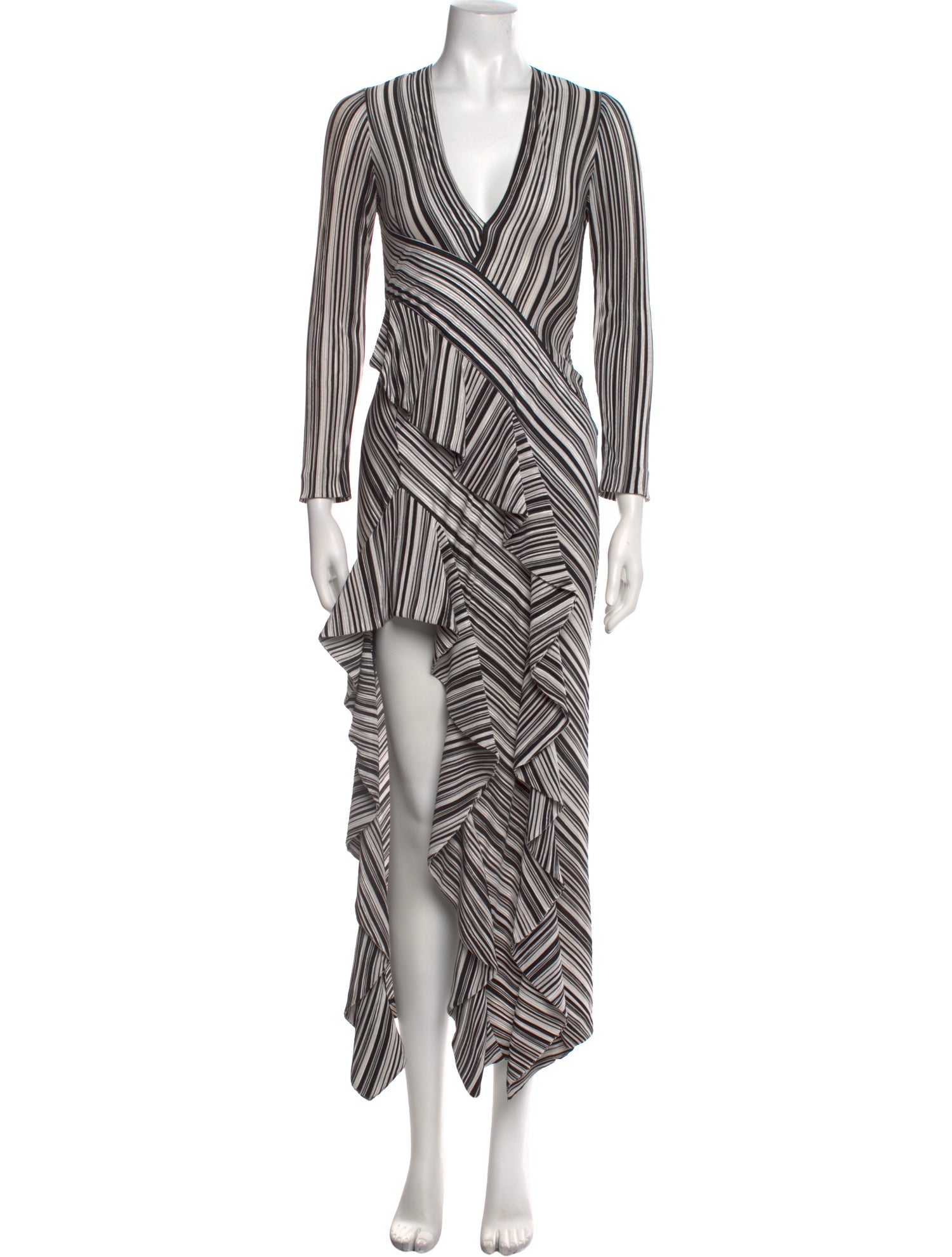 Galvan Striped Long Dress