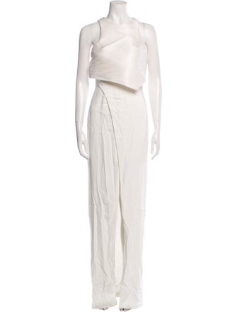 Galvan V-Neck Long Dress