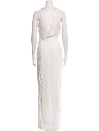 Galvan V-Neck Long Dress