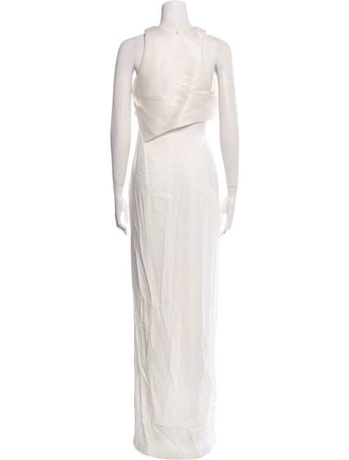 Galvan V-Neck Long Dress