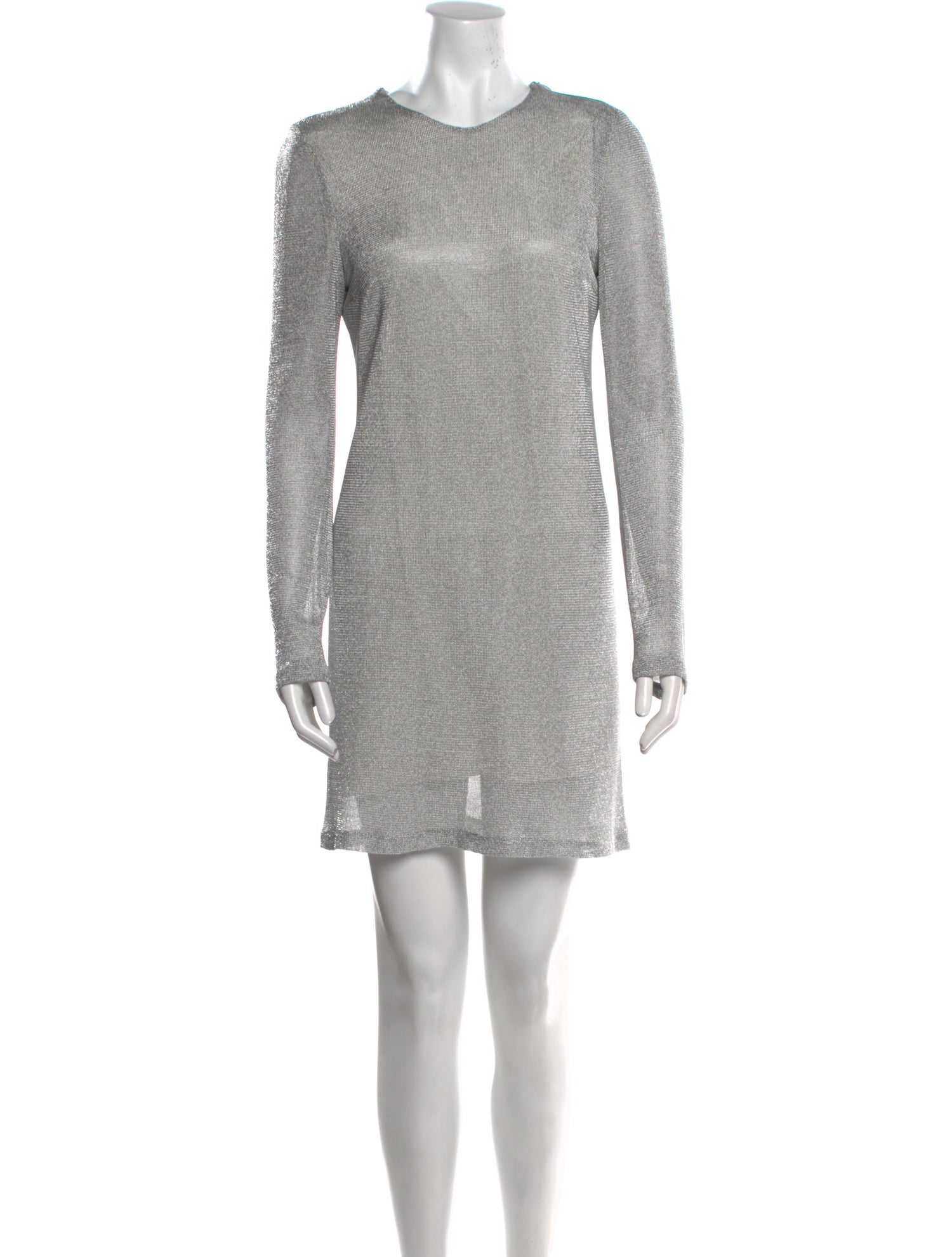 Galvan Crew Neck Mini Dress