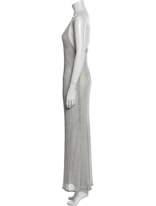Galvan V-Neck Long Dress
