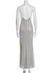 Galvan V-Neck Long Dress