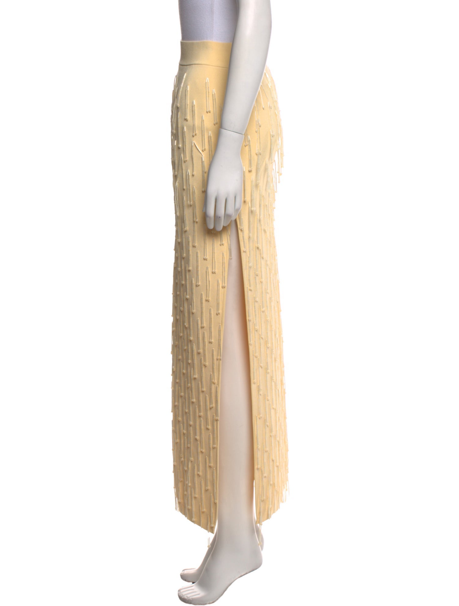 Galvan Beaded Accents Midi Length Skirt w/ Tags