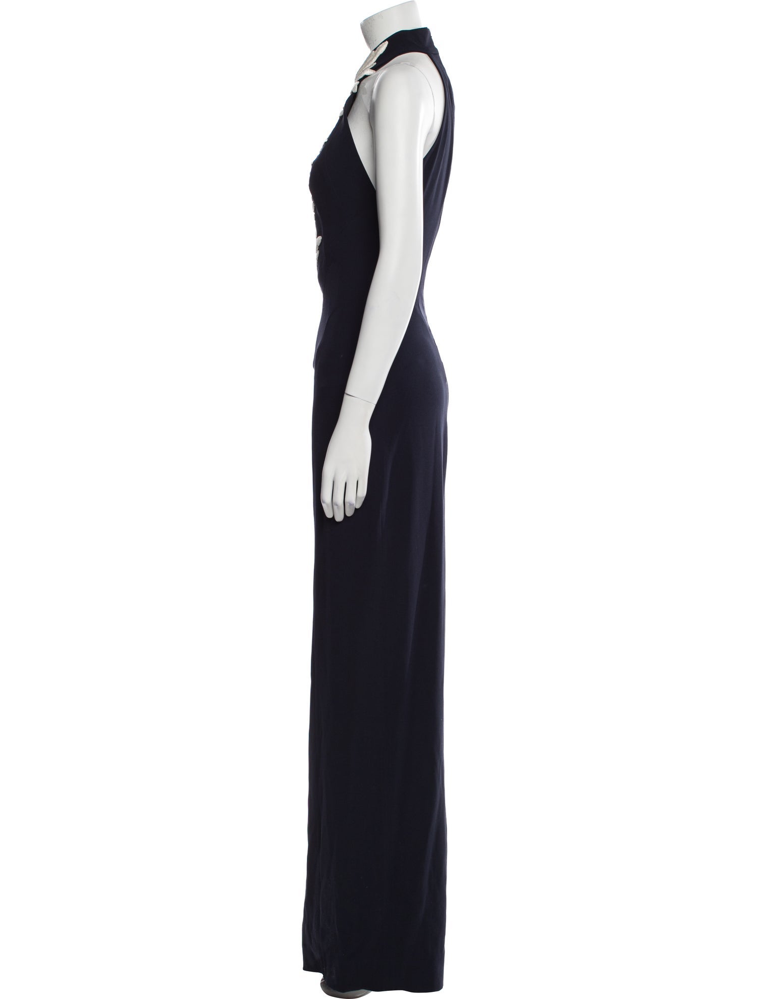 Galvan Halterneck Long Dress
