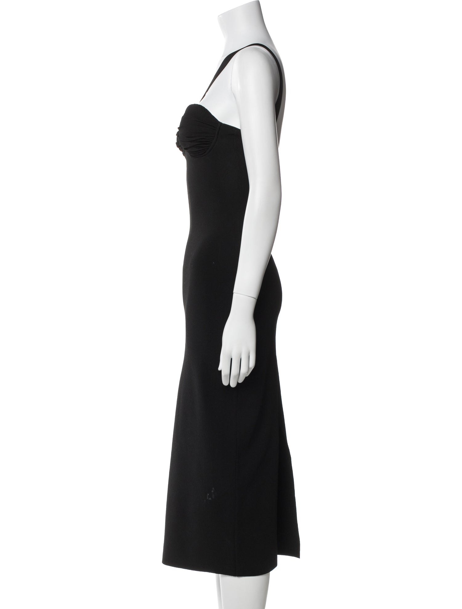Galvan V-Neck Midi Length Dress