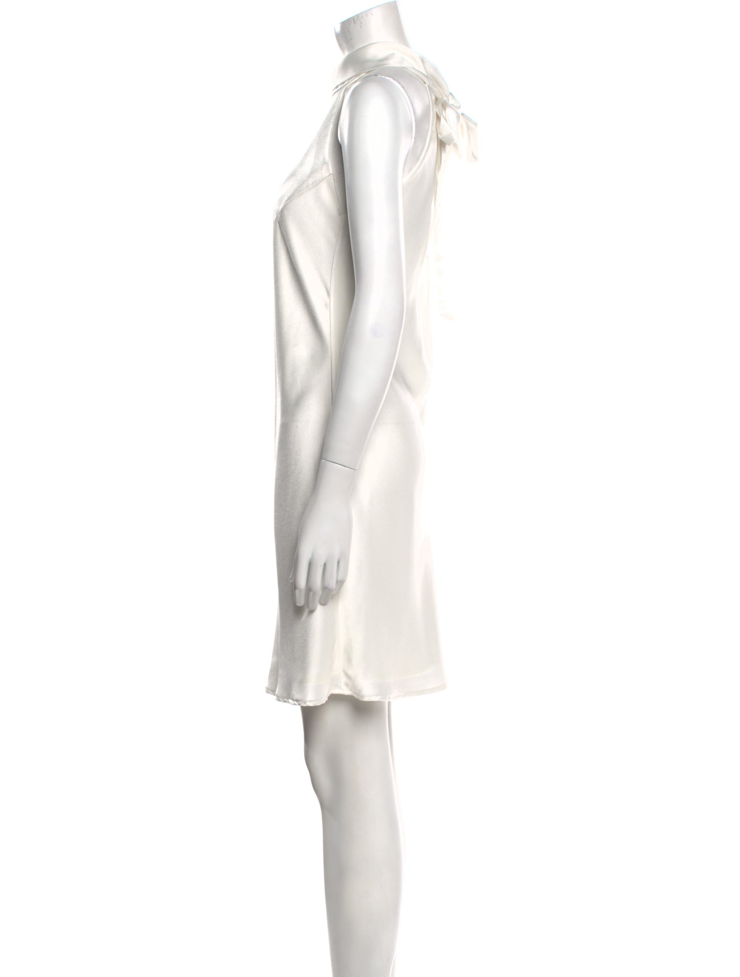 Galvan Halterneck Knee-Length Dress