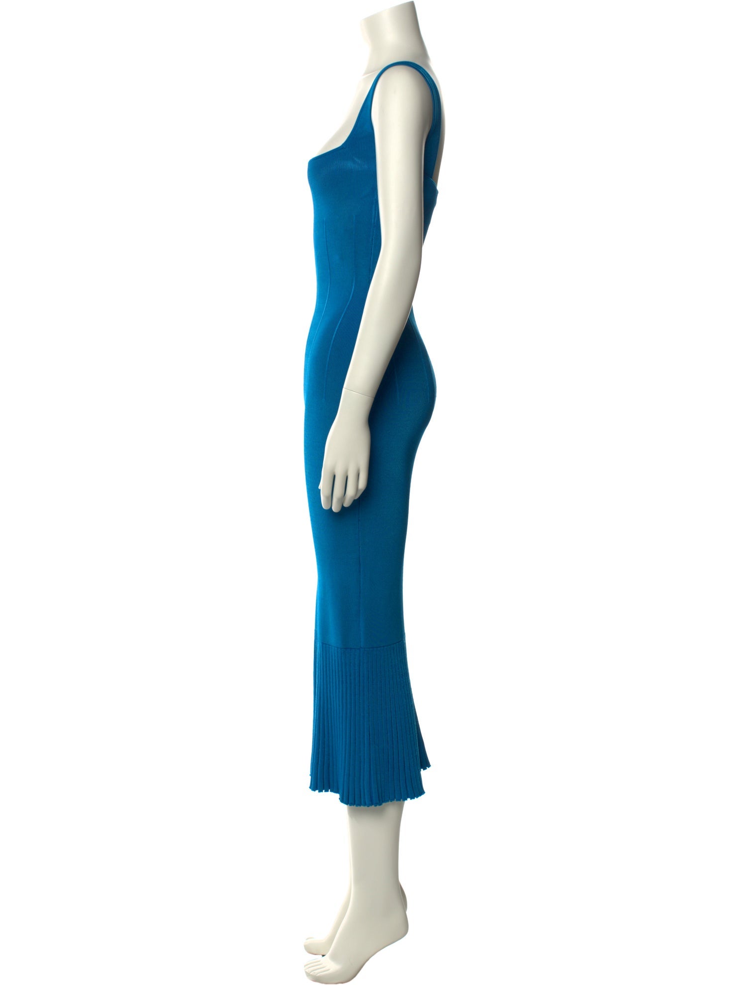 Galvan Square Neckline Long Dress