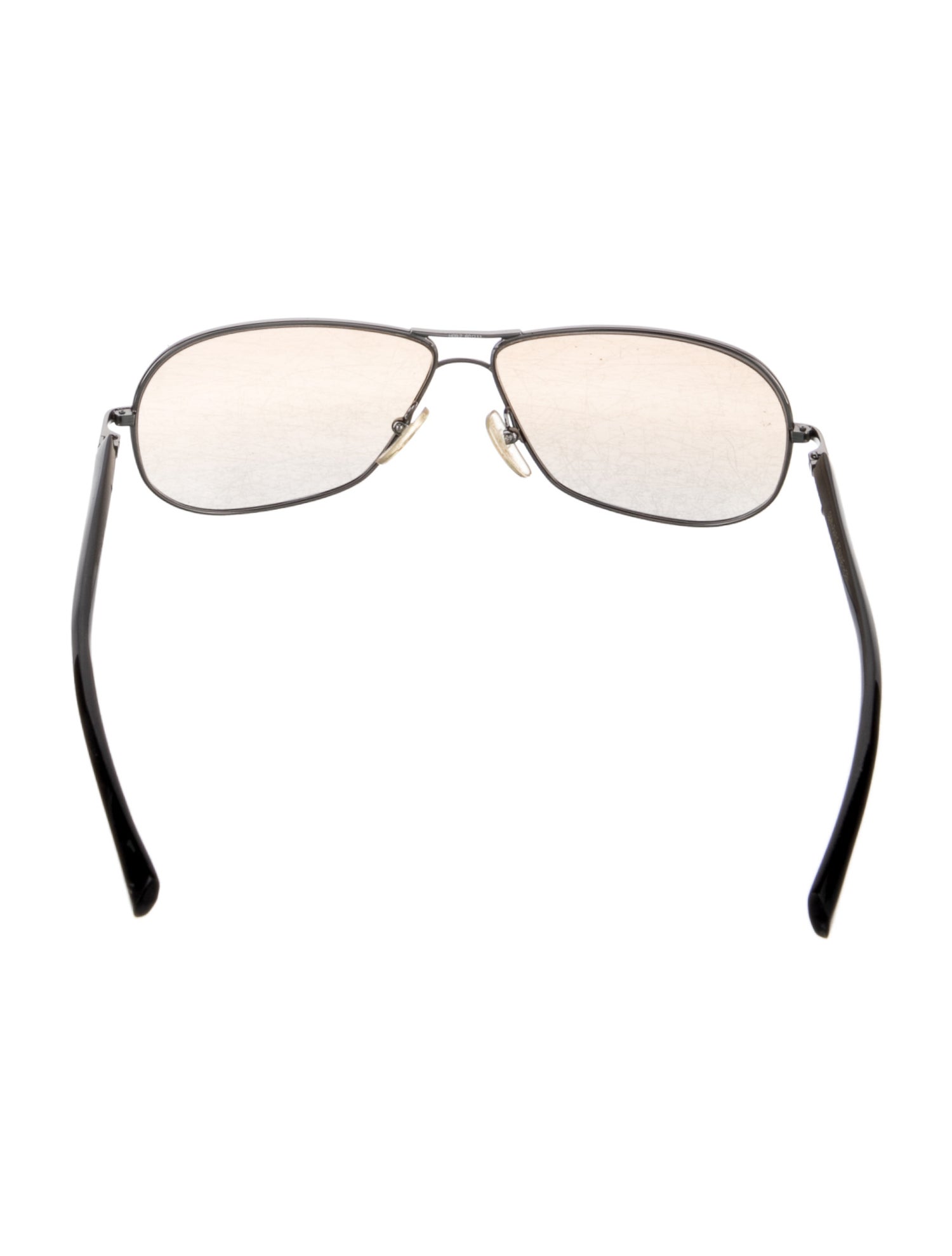 Gold & Wood Aviator Gradient Sunglasses