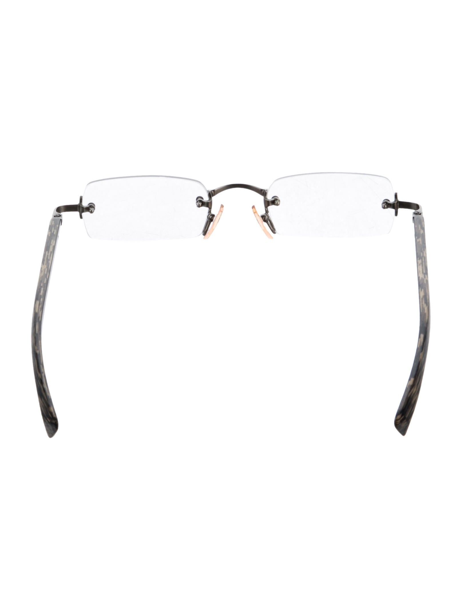 Gold & Wood Square Eyeglasses