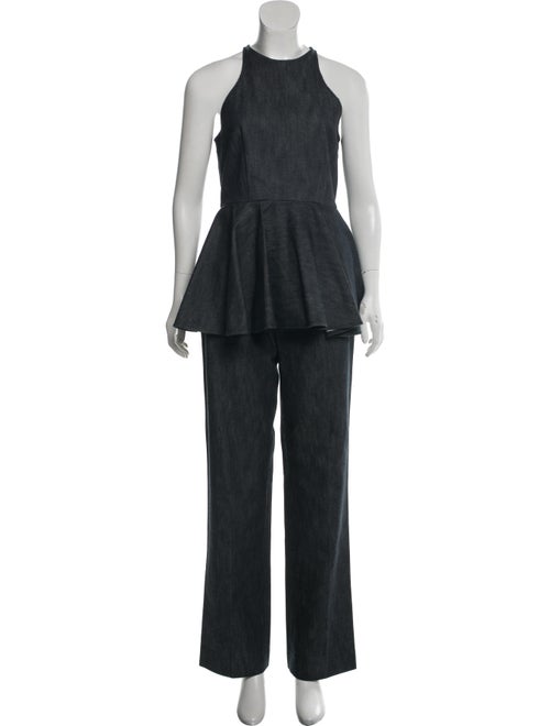 Giamba Denim Mid-Rise Pant Set denim