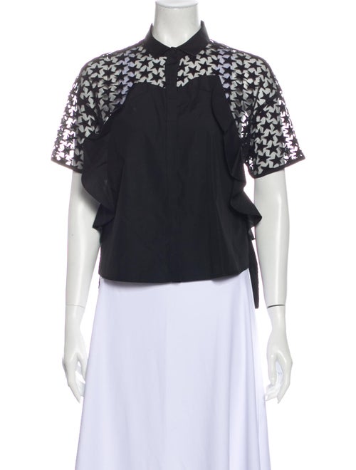 Giamba Short Sleeve Blouse Black
