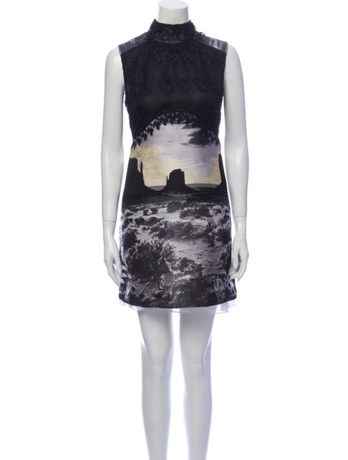 Giamba Printed Mini Dress